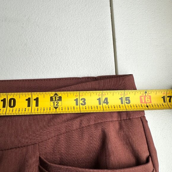 Chicos Pants Womens Size 6 Regular Brown Trousers Chic Office Travel Interview - Picture 5 of 13